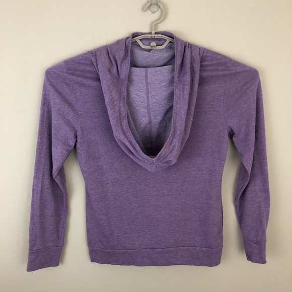 Lucy Sweatshirt Womens L Hoodie Pullover Lavender Long Sleeve Athletic P… - Picture 7 of 11